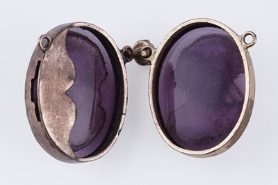 Lot 22 - Antique costume jewellery including: a Georgian-style paste pendant