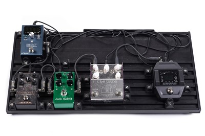 Lot 207 - An Aclam Guitars pedalboard and pedals