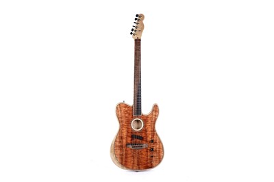 Lot 126 - A 2019 Fender Acoustasonic Telecaster, six string electric guitar model