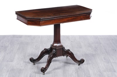 Lot 51 - An attractive early Victorian rosewood tea table