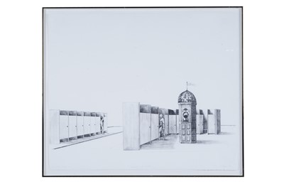 Lot 596 - Late 20th Century British School - Landscape with Bathers | lithograph