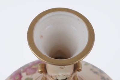 Lot 873 - A pair of Royal Worcester vases