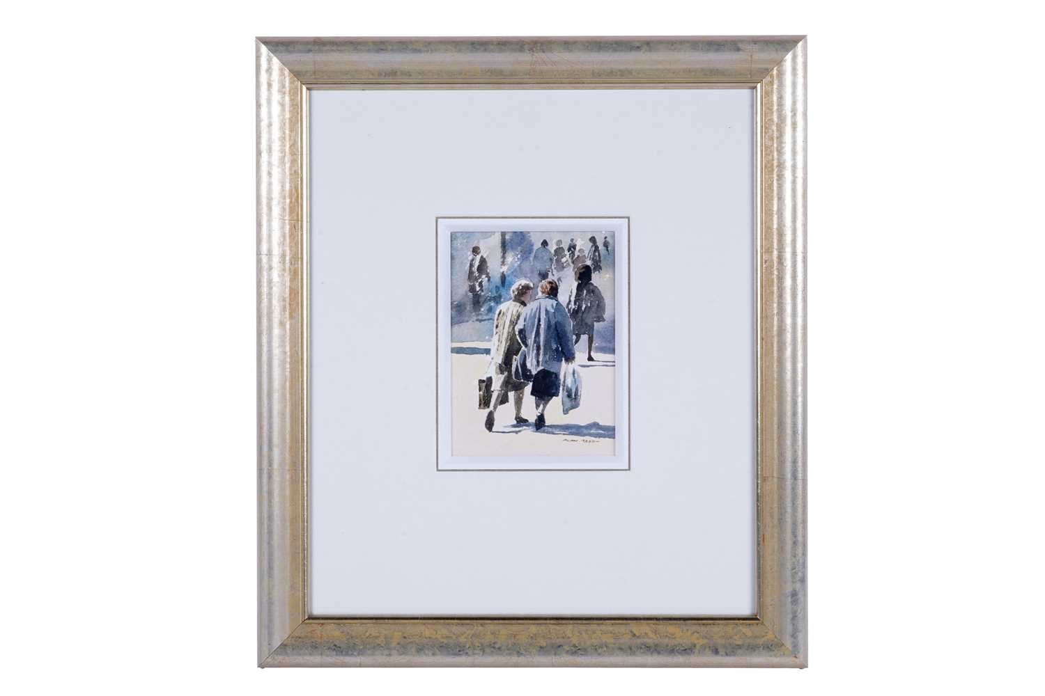 Lot 556 - Alan Reed - A trip to the shops | watercolour