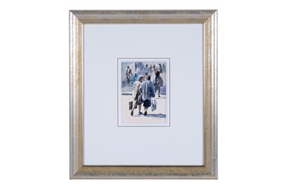 Lot 556 - Alan Reed - A trip to the shops | watercolour