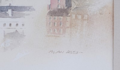 Lot 555 - Alan Reed - High Level Bridge, looking towards Newcastle upon Tyne | watercolour