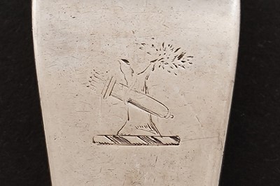 Lot 218 - A Victorian Scottish silver part service of Hanoverian pattern flatware