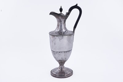 Lot 413 - A Victorian silver ewer