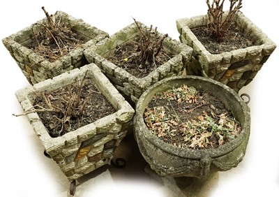 Lot 329 - Five garden planters