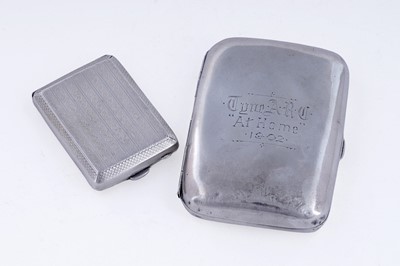 Lot 435 - A 1902 Tyne Amateur Rowing Club 'At Home' regatta commemorative cigarette case; and a vesta