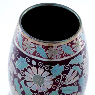 Lot 934 - A Zsolnay Eosin lustre vase