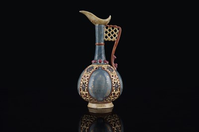Lot 927 - A Zsolnay ewer