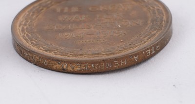 Lot 6 - WWI medals; and photographic postcards