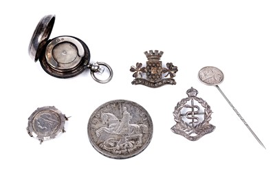 Lot 324 - Coins including: a George V 1935 silver "rocking horse" crown
