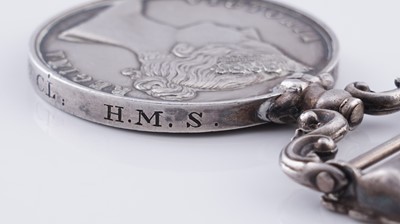 Lot 3 - A Naval Queen Victoria 'Zulu War' medal with 1879 clasp