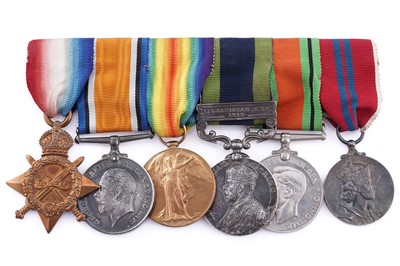 Lot 7 - A group of First World War and later medals with Gurkha interest