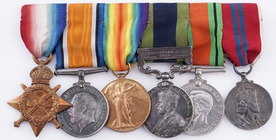 Lot 7 - A group of First World War and later medals with Gurkha interest