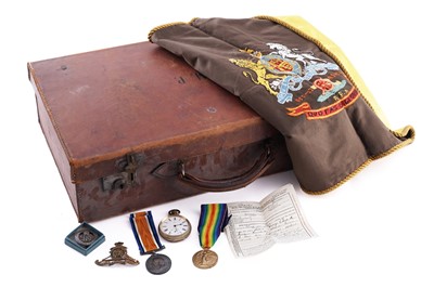 Lot 14 - The medals and effects of Robert Shell