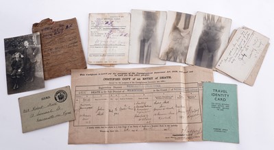 Lot 14 - The medals and effects of Robert Shell