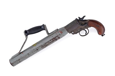 Lot 499 - Schermulys Patent No. 503324 nitro proof line throwing pistol