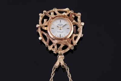 Lot 341 - Rotary: a 9ct yellow gold pendant watch