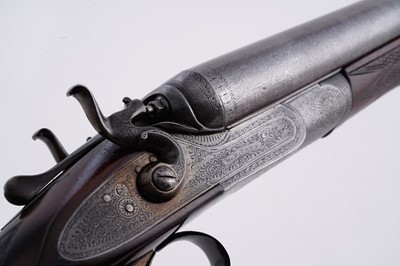 Lot 57 - W.R. Pape, Newcastle on Tyne: a 12-bore double barrel hammer action shotgun