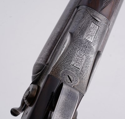Lot 57 - W.R. Pape, Newcastle on Tyne: a 12-bore double barrel hammer action shotgun