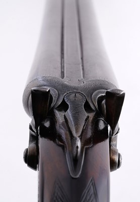 Lot 57 - W.R. Pape, Newcastle on Tyne: a 12-bore double barrel hammer action shotgun