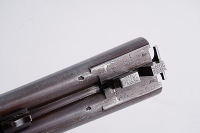 Lot 57 - W.R. Pape, Newcastle on Tyne: a 12-bore double barrel hammer action shotgun