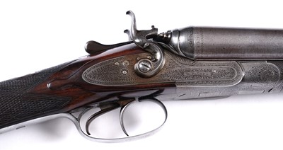 Lot 57 - W.R. Pape, Newcastle on Tyne: a 12-bore double barrel hammer action shotgun