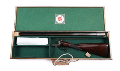Lot 58 - J Blissett & Sons: a single barrel 16-bore hammer action shotgun