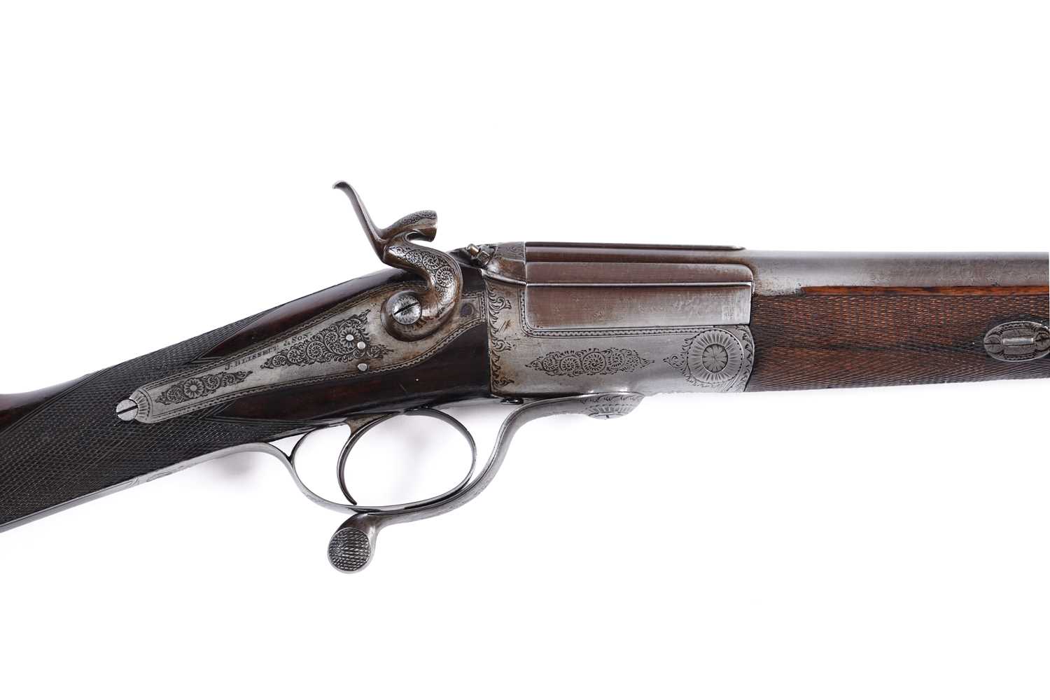 Lot 58 - J Blissett & Sons: a single barrel 16-bore hammer action shotgun