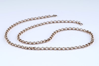 Lot 299 - A 9ct yellow gold chain necklace