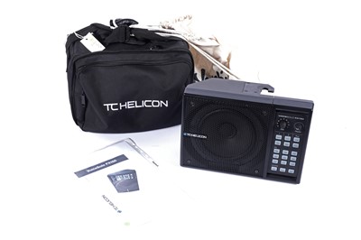 Lot 185 - A TC Helicon Voice Solo FX 150 PA and monitor