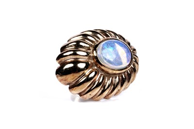 Lot 82 - A pair of opal stud earrings
