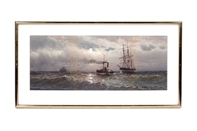 Lot 47 - William Thomas Nichols Boyce - Paddle tug off the North East coast | watercolour