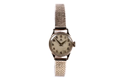 Lot 144 - A 1950's lady's 9ct gold Omega cocktail watch