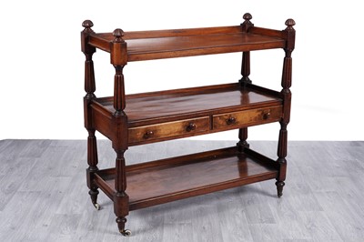 Lot 66 - A Victorian mahogany three tier trolly