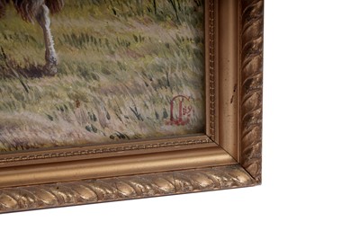 Lot 1 - Charles "Sheep" Jones - Sheep on a hill | oil