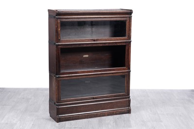 Lot 68 - Globe Wernicke, London: two early 20th Century oak sectional bookcases
