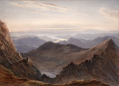 Lot 675 - Edward (Arden) Tucker Jnr. - Striding Edge, Helvellyn | pastel