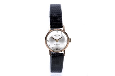 Lot 338 - A lady's 9ct gold cased Rotary wristwatch