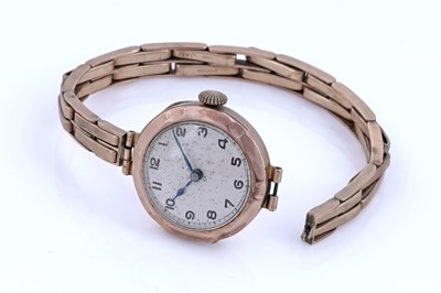 Lot 357 - An early 20th Century lady's 9ct gold cocktail watch