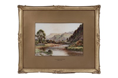 Lot 108 - Harry Sticks - Falcon Crag from Grange | watercolour