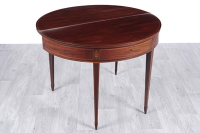 Lot 75 - A George III inlaid mahogany tea table