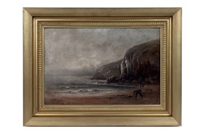 Lot 12 - Arthur J. Barnesby - At the coast on a misty morning | oil