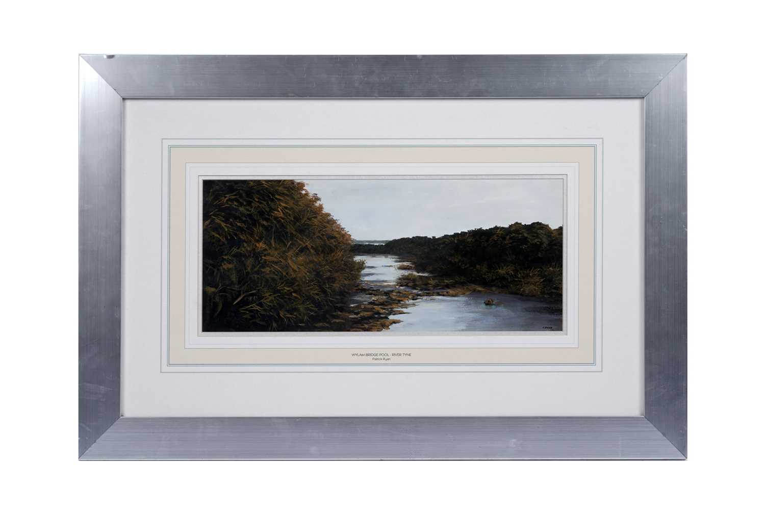 Lot 680 - Patrick Ryan - Wylam Bridge Pool - River Tyne | gouache