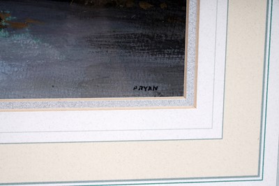 Lot 680 - Patrick Ryan - Wylam Bridge Pool - River Tyne | gouache