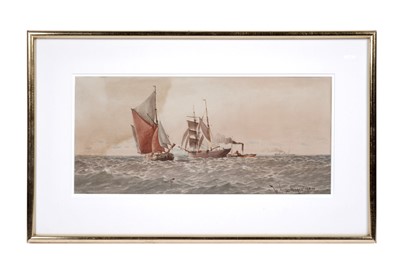 Lot 100 - William Thomas Nichols Boyce - Sail and steam | watercolour