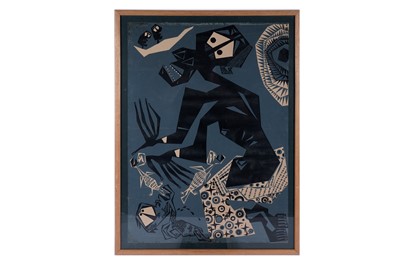 Lot 754 - Susanne Wenger - Diviner for Obatala with accompanying book | screenprint