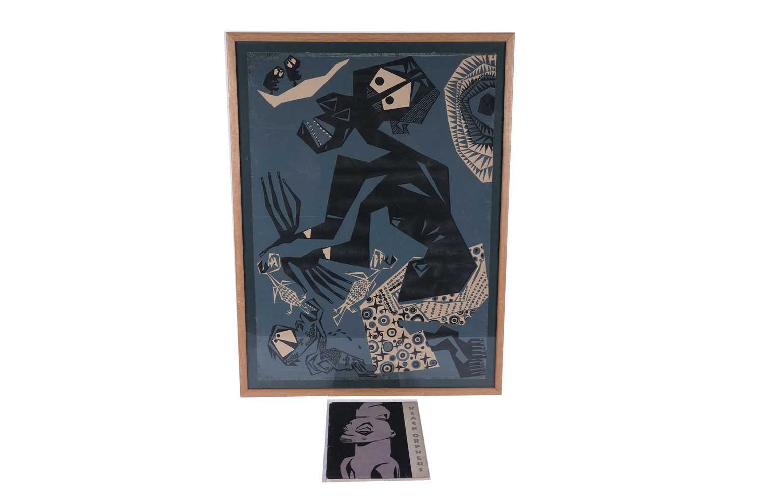 Lot 754 - Susanne Wenger - Diviner for Obatala with accompanying book | screenprint